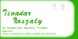 tivadar noszaly business card